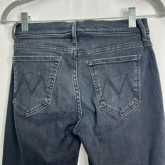 Mother 9” rise Rascal Ankle Snippet in Blackbird - Picture 7 of 9